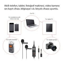 Boya BY-M1DM İkili Yaka Mikrofonu