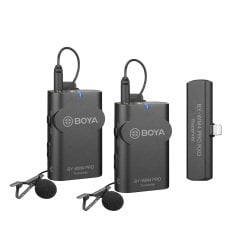 Boya BY-WM4 PRO-K4 Iphone İkili Kablosuz Yaka Mikrofonu