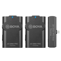 Boya BY-WM4 PRO-K4 Iphone İkili Kablosuz Yaka Mikrofonu