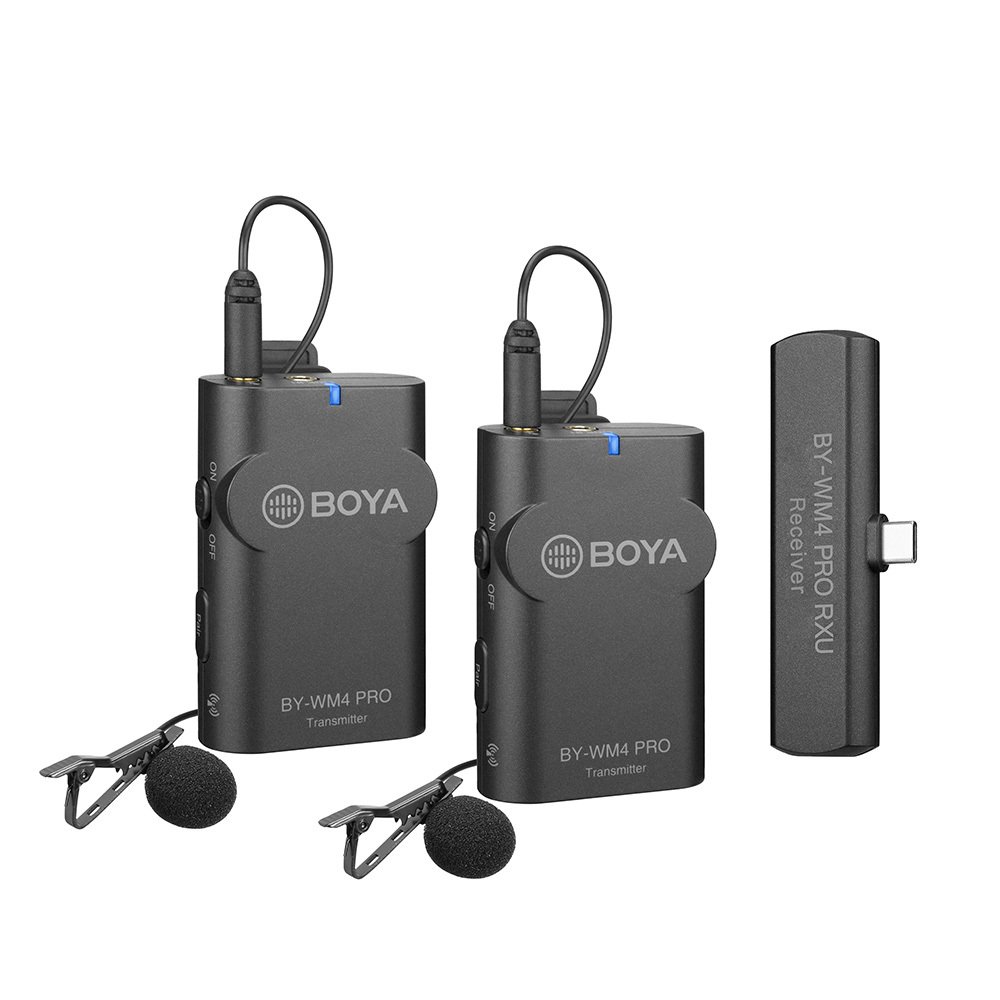 Boya BY-WM4 PRO-K6 Android Telefon İkili Kablosuz Yaka Mikrofonu