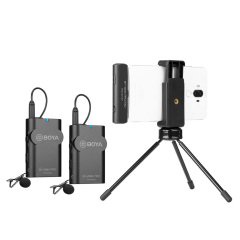 Boya BY-WM4 PRO-K6 Android Telefon İkili Kablosuz Yaka Mikrofonu