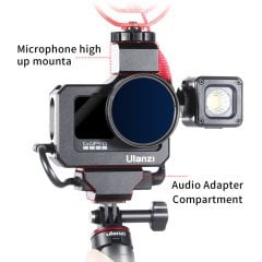Ulanzi G9-5 Gopro Hero 9 10 11 ve 12 Vlog Case Metal Çerçeve