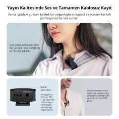 Boya BY-XM6-S2 Kablosuz İkili Yaka Mikrofonu
