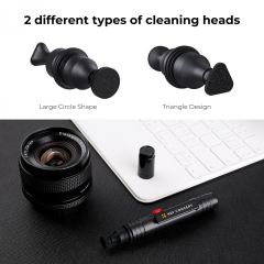 K&F Concept  KF1691 Çift Taraflı Karbon Başlık Lens Temizleme Kalemi