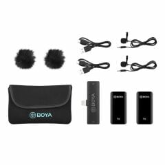 Boya BY-XM6-S4 İkili Kablosuz Yaka Mikrofonu - Lightning