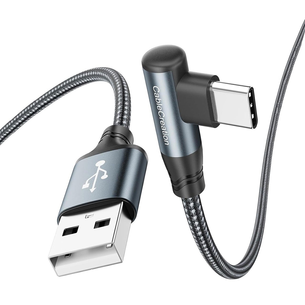 CableCreation CC1278 Type-C to USB-A Kablo 2m, USB 2.0, 60W 3A Hızlı Şarj, 480mbps Data