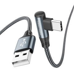 CableCreation CC1278 Type-C to USB-A Kablo 2m, USB 2.0, 60W 3A Hızlı Şarj, 480mbps Data