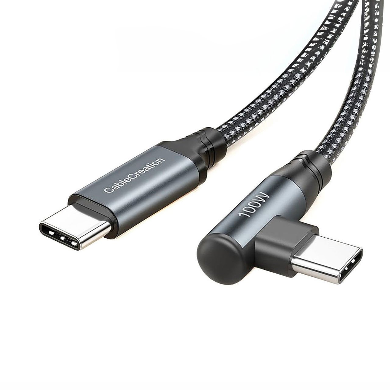 CableCreation CC1282 Type-C to Type-C Kablo 50cm, USB 2.0, 100W 5A Hızlı Şarj, 480mbps Data