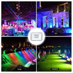 Markofist MF-LPI10 RGB LED Projektör Işığı IP67 Dış Mekan Suya Dayanıklı Kumandalı