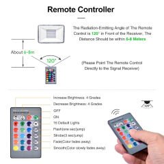 Markofist MF-LPI10 RGB LED Projektör Işığı IP67 Dış Mekan Suya Dayanıklı Kumandalı