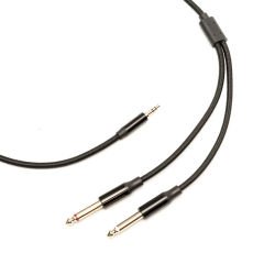 Markofist MF-AC30-3M 2x6.35mm - 3.5mm Stereo Ses Kablosu 3m