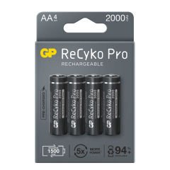GP ReCyko Pro Şarj Edilebilir AA Kalem Pil 4'lü (GP210AAHCB-2EB4)