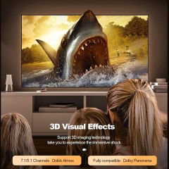 Markofist MF-AVC70-25M 8K AOC Optik Hdmi Kablo 25m, HDMI 2.1, 8K 60Hz, 48Gbps