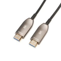 Markofist MF-AVC70-50M 8K AOC Optik Hdmi Kablo 50m, HDMI 2.1, 8K 60Hz, 48Gbps