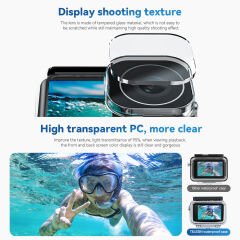 Telesin OA-WTP-003 Dji Osmo Action 5 Pro 4 3 Uyumlu Housing Su Altı Kılıf
