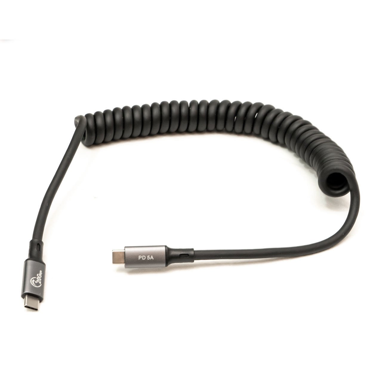 Markofist MF-AVDC10S Spiral Type-C to Type-C Kablo 2m, USB 3.2, 4K 60Hz Görünütü, 20Gbps Data, 100W Hızlı Şarj (Tether Kablo, Thunderbolt 3)