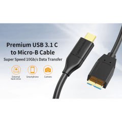 CableCreation CC0016 Type-c Usb 3.1 Kablo 30cm