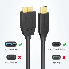 CableCreation CC0016 Type-c Usb 3.1 Kablo 30cm