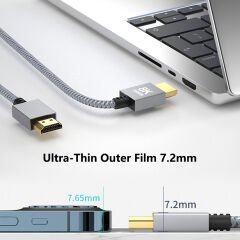 Markofist Hdmi to Hdmi Kablo 1m, HDMI 2.1, 8K 60Hz (LEVELS-AVC60-1M)