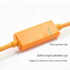 Markofist MF-DK35 8-Pin (UC-E6) USB Data Kablosu 5m (Tether Cable)