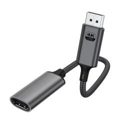Markofist Displayport to Hdmi Çevirici Kablo 20cm, 4K 30Hz (LEVELS-CNV13)