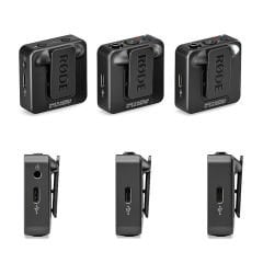 Rode Wireless GO (Gen 3) 2 Kişilik Kablosuz Yaka Mikrofonu, 32-Bit Ses Kayıt Cihazı - Distribütör Garantili