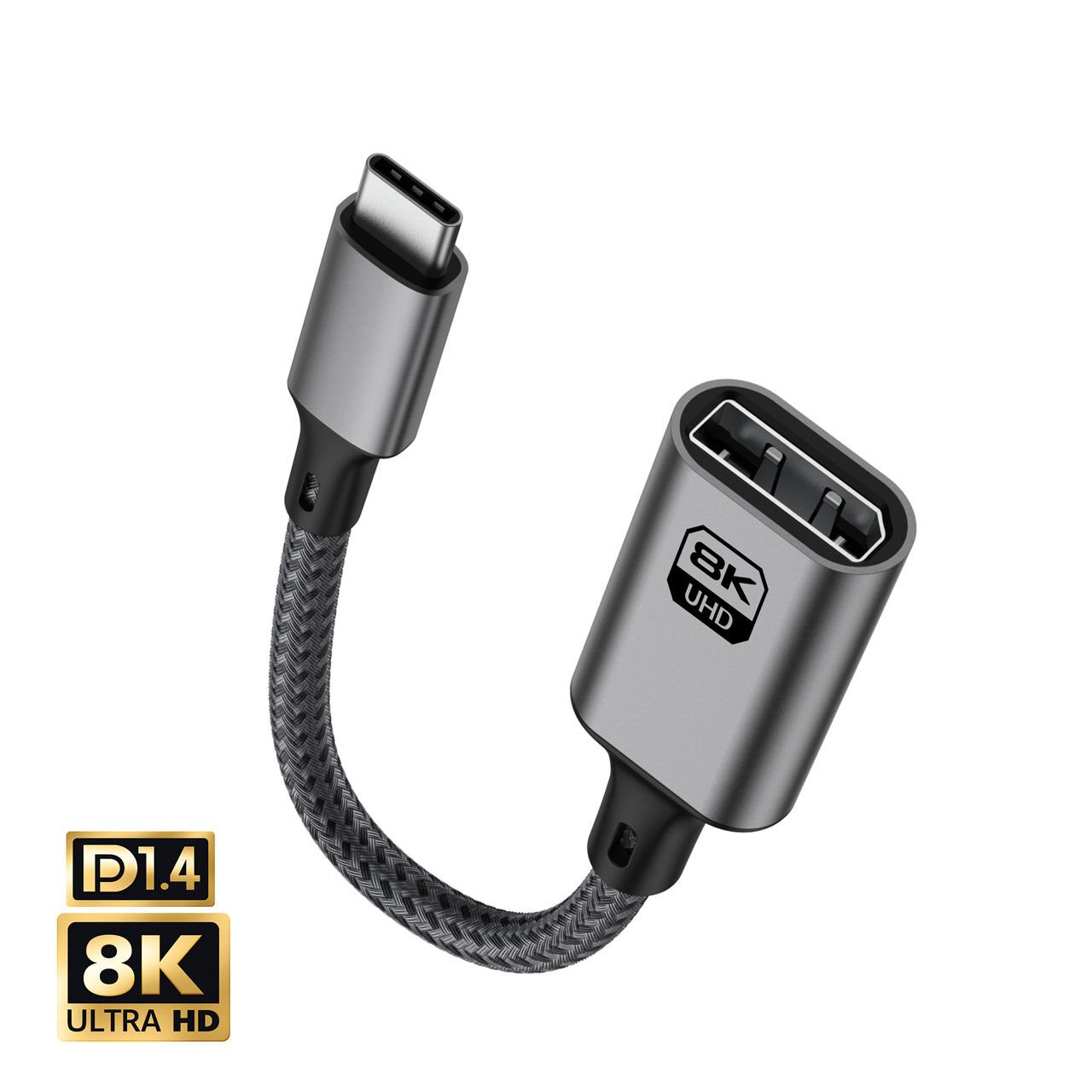 Markofist Type-C to Displayport Çevirici Kablo 20cm, 8K 60Hz (LEVELS-CNV17)