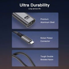 Markofist Type-C to Displayport Çevirici Kablo 20cm, 8K 60Hz (LEVELS-CNV17)