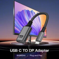 Markofist Type-C to Displayport Çevirici Kablo 20cm, 8K 60Hz (LEVELS-CNV17)