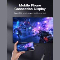 Markofist Type-C to Displayport Çevirici Kablo 20cm, 8K 60Hz (LEVELS-CNV17)