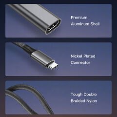Markofist Type-C to HDMI Çevirici Kablo 20cm, 4K 60Hz, HDMI 2.0 (LEVELS-CNV16)
