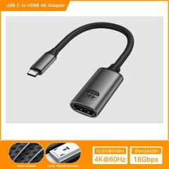 Markofist Type-C to HDMI Çevirici Kablo 20cm, 4K 60Hz, HDMI 2.0 (LEVELS-CNV16)