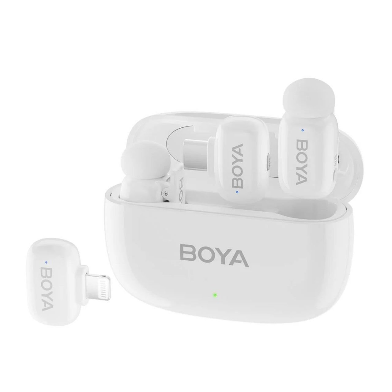 Boya Mini Kablosuz Yaka Mikrofonu - Beyaz
