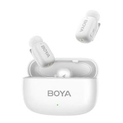 Boya Mini Kablosuz Yaka Mikrofonu - Beyaz
