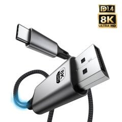 Markofist Type-C to Displayport Kablo 1.8m, 8K 60Hz (LEVELS-CD8-1.8M)
