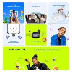 Boya Mini Kablosuz Yaka Mikrofonu - Siyah