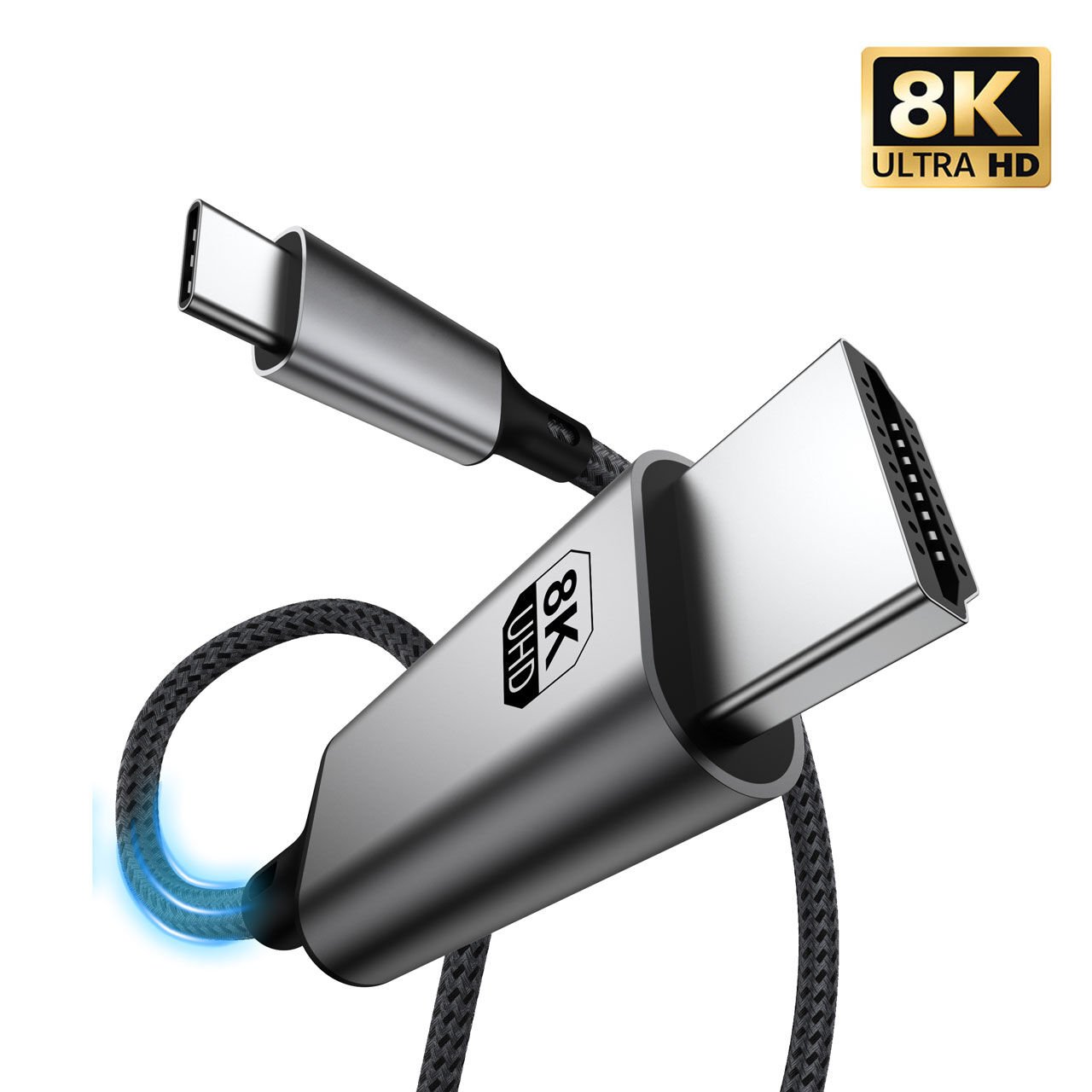 Markofist Type-C to HDMI Kablo 1.8m, 8K 60Hz, HDMI 2.1 (LEVELS-CH8-1.8M)