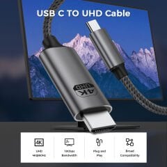 Markofist Type-C to HDMI Kablo 2m, 4K 60Hz, HDMI 2.0 (LEVELS-CH4-2M)