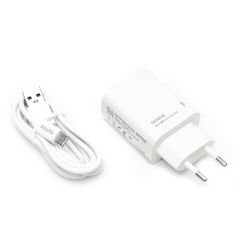 Outos C10S QC 3.0 18W Şarj Aleti + Type-C USB Kablo Seti