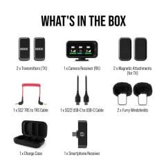 Rode Wireless Micro Camera Kit İkili Kablosuz Yaka Mikrofonu - Distribütör Garantili