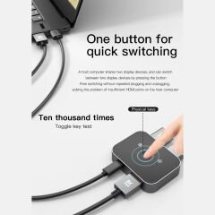 Markofist MF-SWC20 2 Port 8K HDMI Switch (Çift Yönlü)