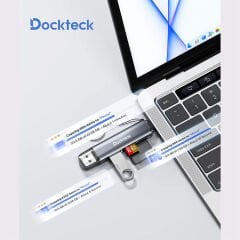 Dockteck DR0003 Type-C & USB-A Çoklu Hızlı SD TF Kart Okuyucu & OTG 5gbps