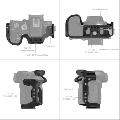 SmallRig 4004 Canon EOS R10 için “Black Mamba Kafesi