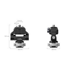 SmallRig 3514C Metal Yuvalı Hızlı Çıkarılabilir Monitör Kelepcesi