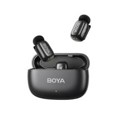 BOYA Mini 2 AI Kablosuz Yaka Mikrofonu Type-C Mat Siyah - SKU02