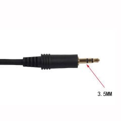 Markofist MF-SK70 Kamera İçin XLR to 3.5mm Mikrofon Kablosu 42cm