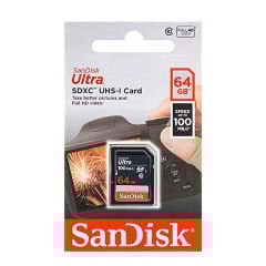 Sandisk Ultra 64GB 100mb/s SDXC Hafıza Kartı