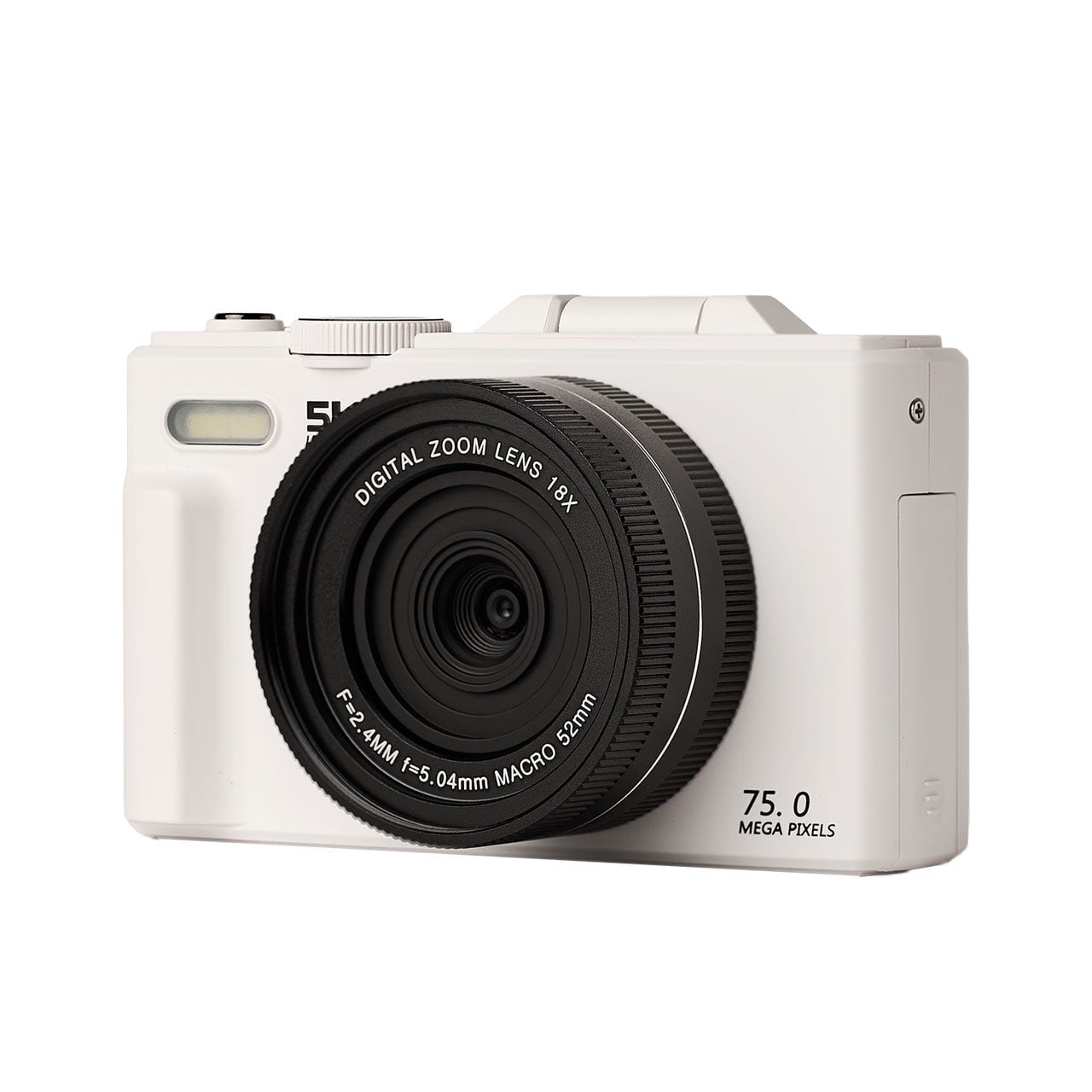 Acton Flip Dijital Kompakt Fotoğraf Makinesi Retro Kamera - Beyaz