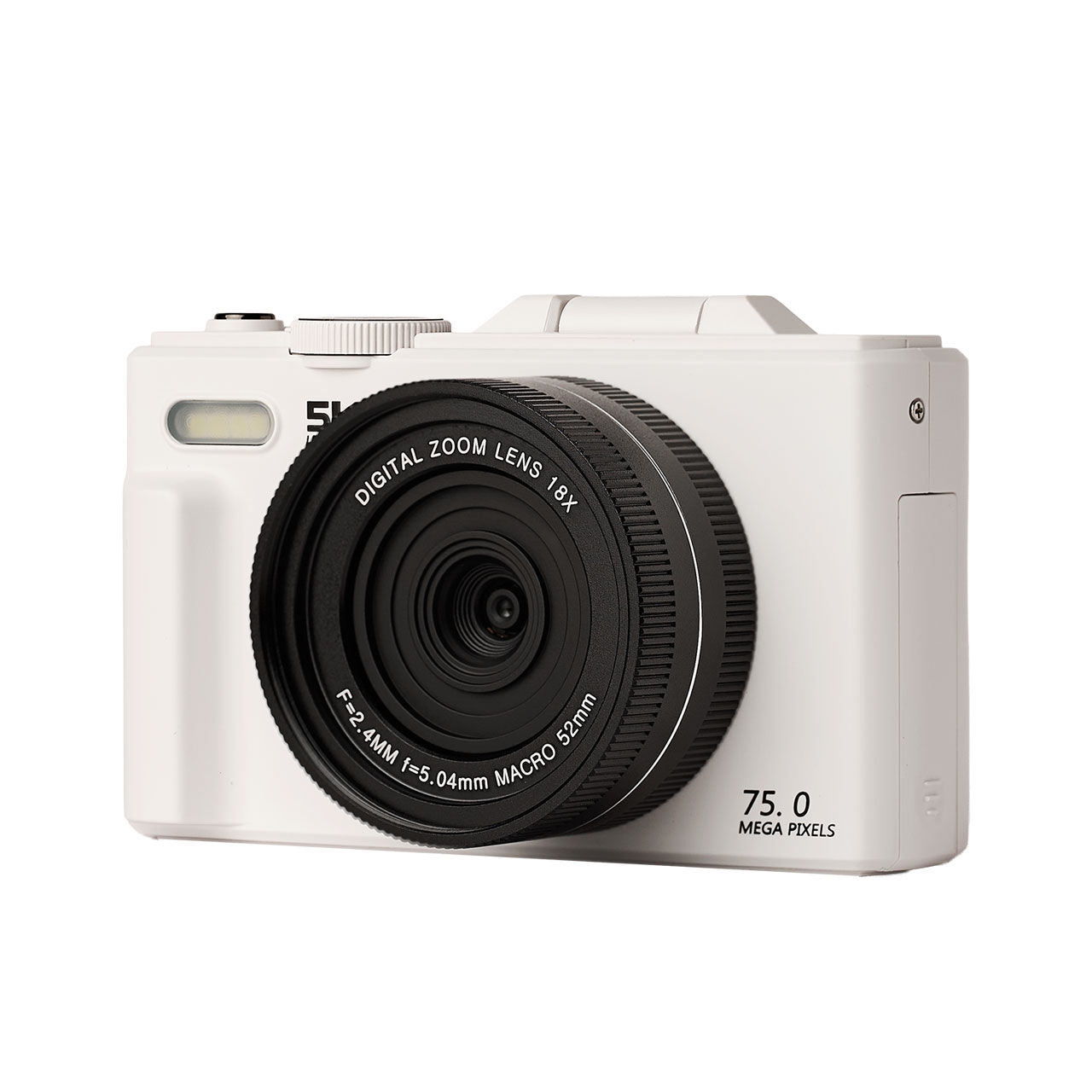 Acton Flip Dijital Kompakt Fotoğraf Makinesi Retro Kamera - Beyaz