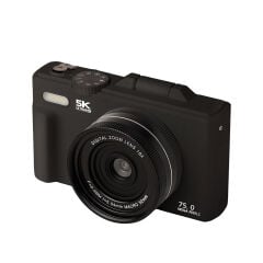 Acton Flip Dijital Kompakt Fotoğraf Makinesi Retro Kamera - Siyah